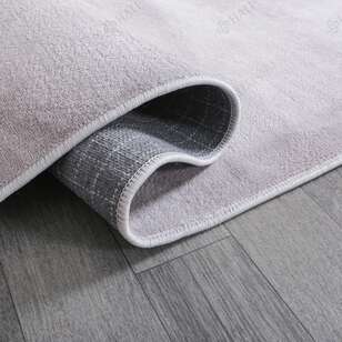 Gri Peluş Yıkanabilir Halı (5)