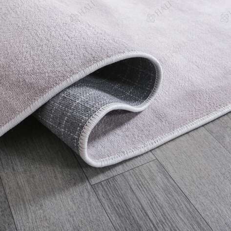 Gri Peluş Yıkanabilir Halı - 5