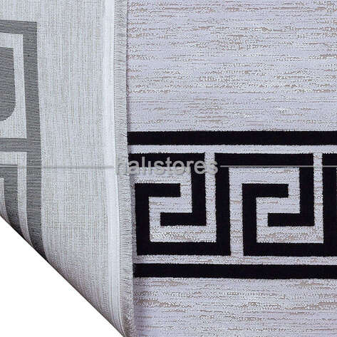 Gri-Siyah Çerçeveli Halı Pierre Cardin Monet MT26B - 4