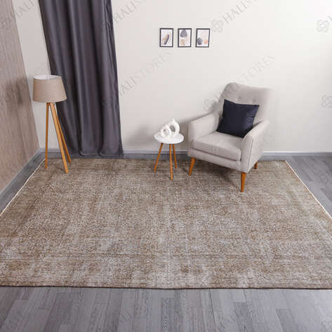 Bej Vintage Eskitme Halı Kilim 209 x 312 cm - 1