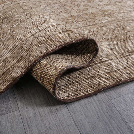 Bej Vintage Eskitme Halı Kilim 209 x 312 cm - 3