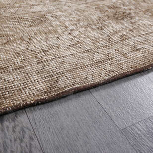 Bej Vintage Eskitme Halı Kilim 209 x 312 cm (4)