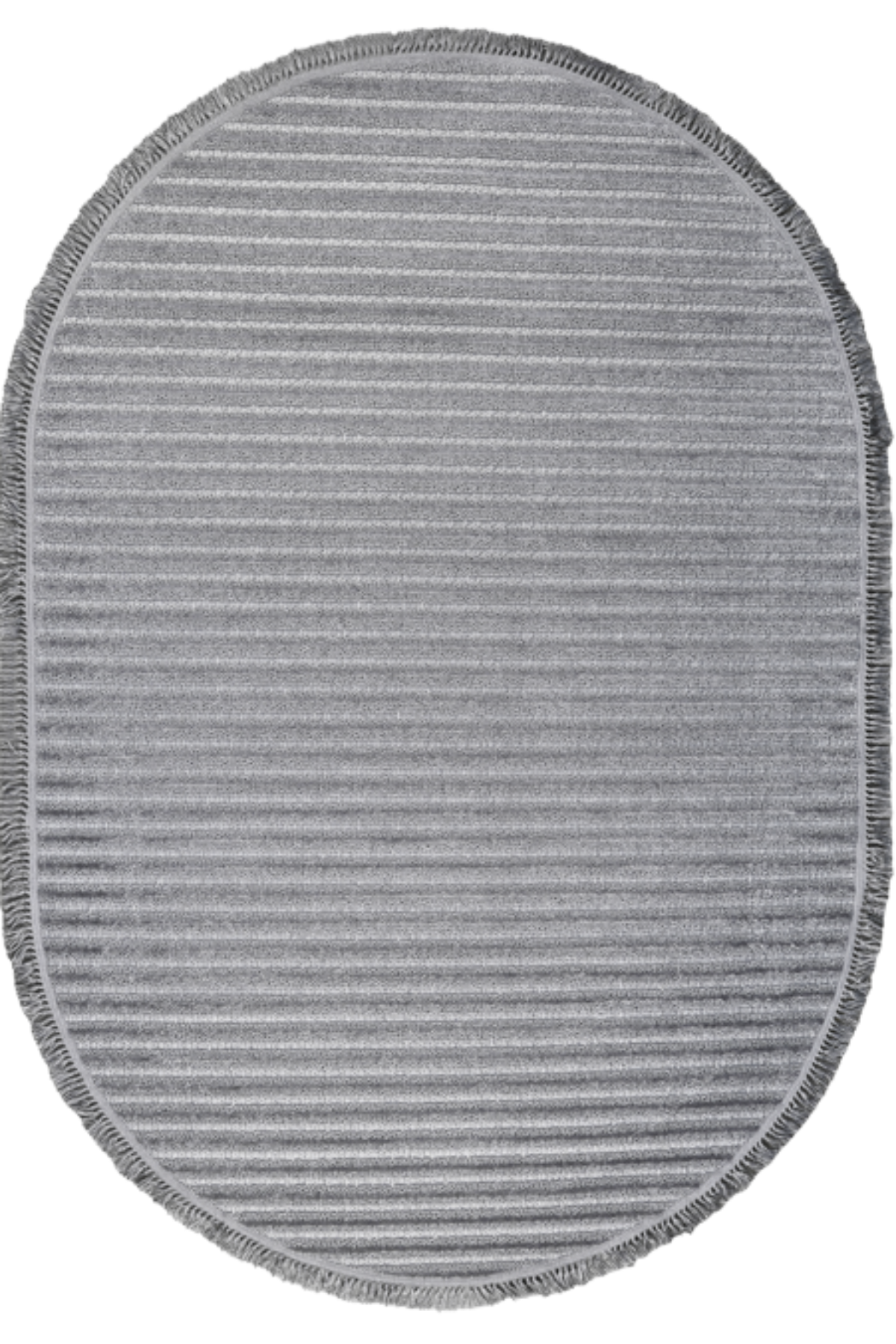 Gümüşsuyu Halı Daisy 16666 Gri Oval Halı (1)