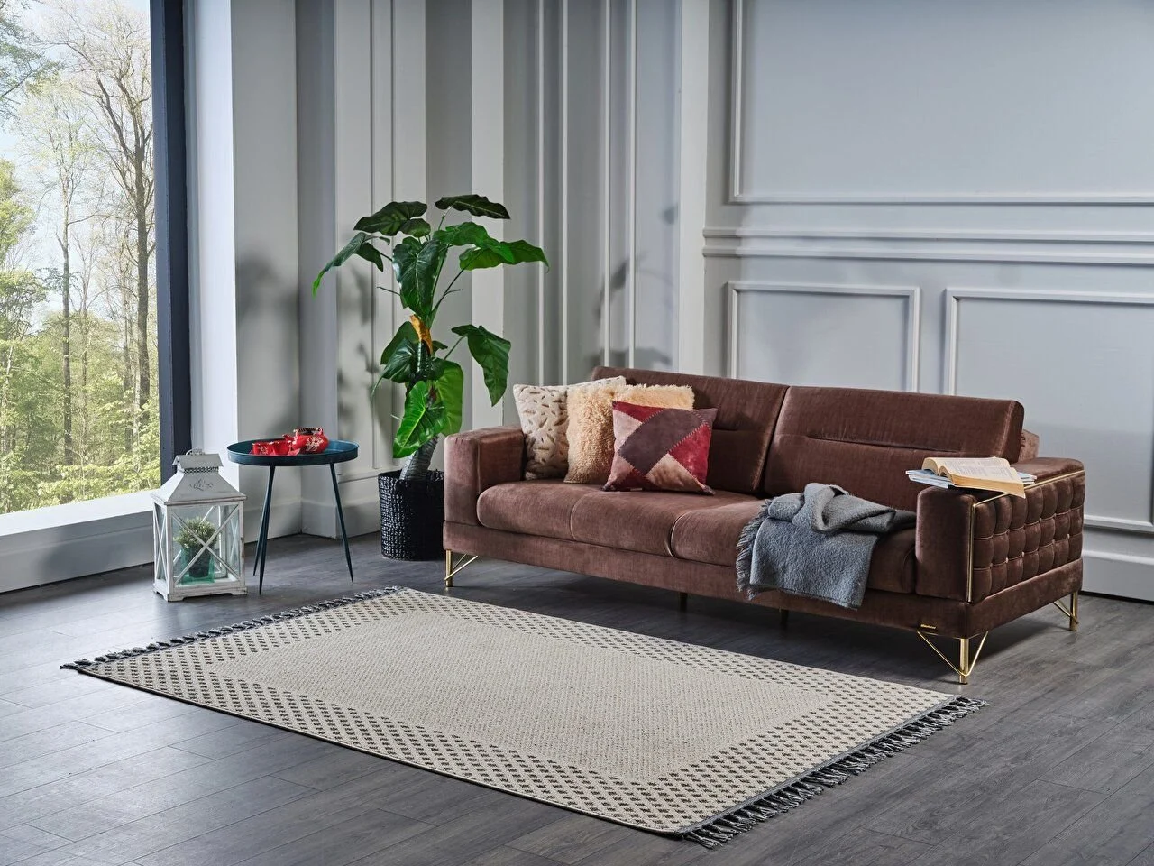 Gümüşsuyu Halı Deco Delta 12491 Krem (2)