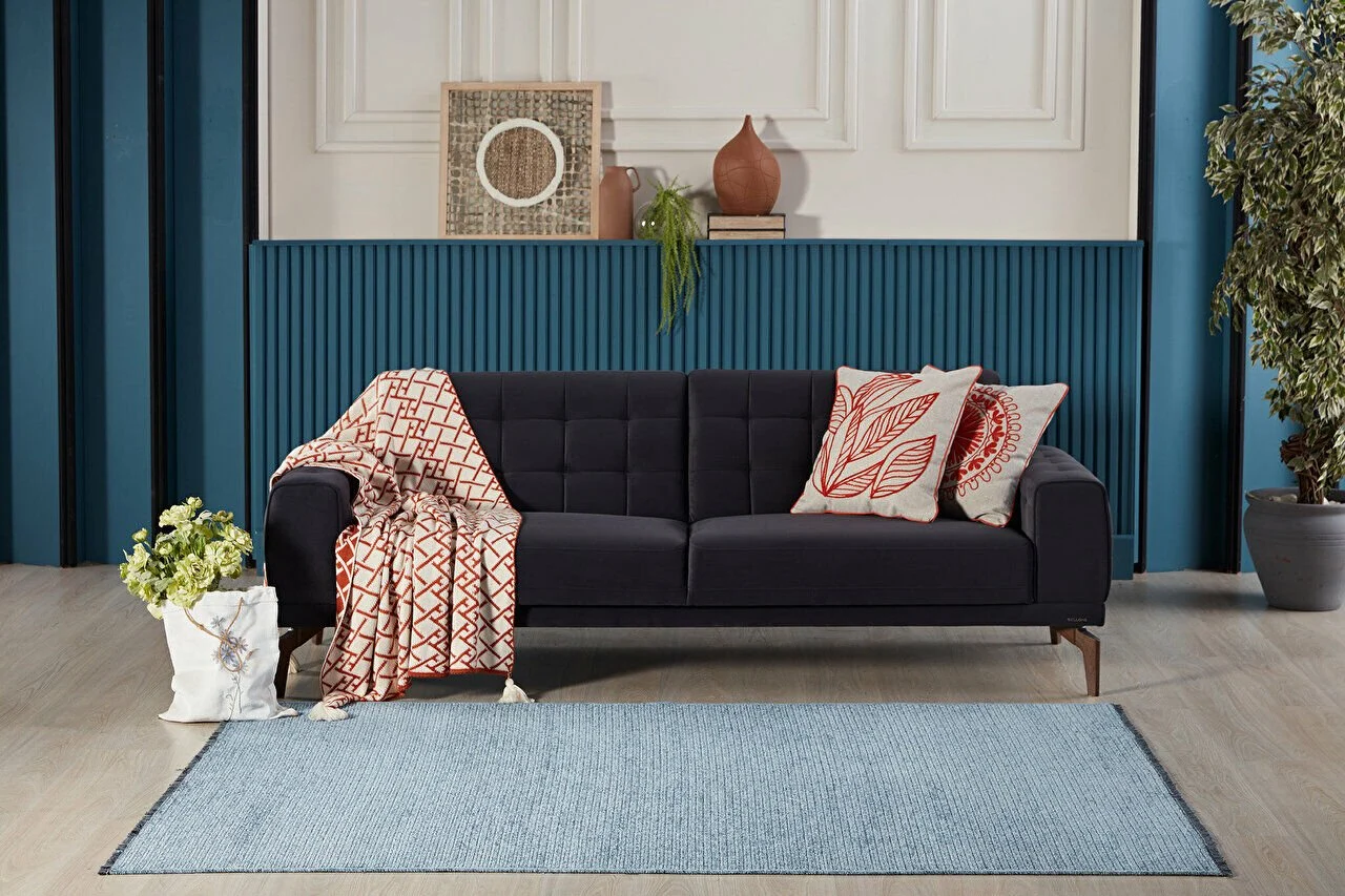 Gümüşsuyu Halı Deco Fashion 14017 Mavi - 2