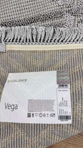 Halıstores Bukle Dokulu Örgü Desenli Gri Halı Vega 5505 - 5