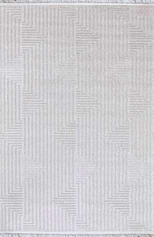 Halıstores Bukle Dokulu Örgü Desenli Halı Vega 5511 Krem-Bej - 4