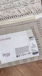 Halıstores Bukle Dokulu Örgü Desenli Halı Vega 5511 Krem-Bej (5)