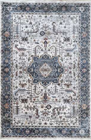 Halıstores Etnik Desenli Halı Alaturka 1535 Kemik - 1
