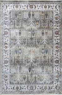 Halıstores Etnik Desenli Halı Alaturka 1544 Yeşil Bej