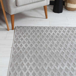 Halıstores Gri Modern Desenli Dekoratif Makine Halısı 295 (2)
