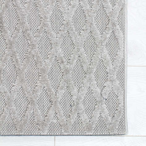 Halıstores Gri Modern Desenli Dekoratif Makine Halısı 295 - 4