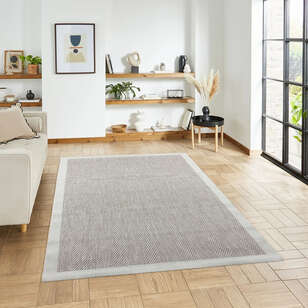 Halıstores Jüt Sisal Comfort 1503 Bej Makinede Yıkanabilir Hav ve Toz Vermeyen İç ve Dış Mekan Bordürlü Halı (1)