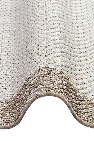 Halıstores Jüt Sisal Comfort 1502 Krem Makinede Yıkanabilir Hav ve Toz Vermeyen İç ve Dış Mekan Bordürlü Halı - 3