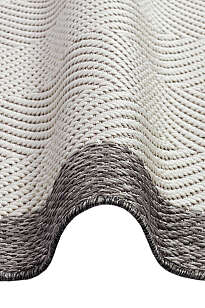 Halıstores Jüt Sisal Comfort 1504 Beyaz Makinede Yıkanabilir Hav ve Toz Vermeyen İç ve Dış Mekan Bordürlü Halı (3)