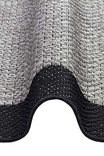 Halıstores Jüt Sisal Comfort 1505 Siyah Makinede Yıkanabilir Hav ve Toz Vermeyen İç ve Dış Mekan Bordürlü Halı (4)