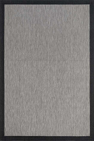Halıstores Jüt Sisal Comfort 1505 Siyah Makinede Yıkanabilir Hav ve Toz Vermeyen İç ve Dış Mekan Bordürlü Halı - 2
