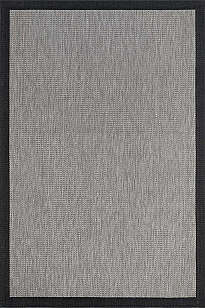 Halıstores Jüt Sisal Comfort 1505 Siyah Makinede Yıkanabilir Hav ve Toz Vermeyen İç ve Dış Mekan Bordürlü Halı (2)