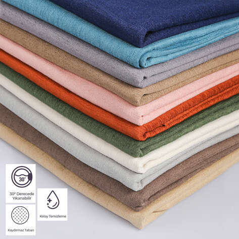 Halıstores Koltuk Şalı Lüx Şönil Dokuma Gri Koltuk Örtüsü 175x215cm - 5