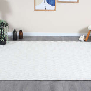 Halıstores Krem Modern Desenli Dekoratif Makine Halısı 260 (1)
