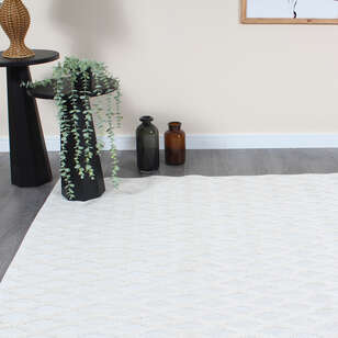 Halıstores Krem Modern Desenli Dekoratif Makine Halısı 260 (2)