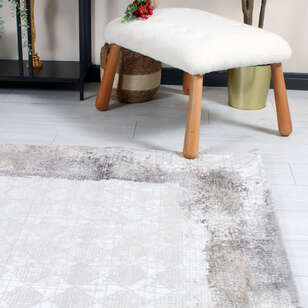 Halıstores Merry MR404 Vizon - Antrasit - Gold Modern Çerçeveli Salon Halısı (2)