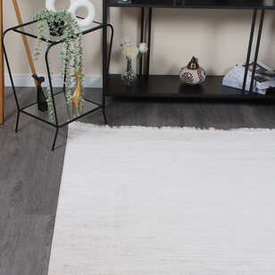 Halıstores Modda 2511 Gri Yün Tuşeli Akrilik Modern Saçaklı Makine Halısı (3)