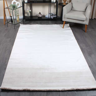 Halıstores Modda 2511 Krem Yün Tuşeli Akrilik Modern Saçaklı Makine Halısı (1)