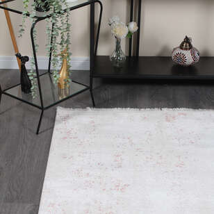 Halıstores Modda 4109 Pudra Yün Tuşeli Akrilik Modern Saçaklı Makine Halısı (3)