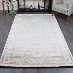 Halıstores Modda 4204 Multi Yün Tuşeli Akrilik Modern Saçaklı Salon Halısı (1)