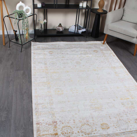 Halıstores Modda 4204 Multi Yün Tuşeli Akrilik Modern Saçaklı Salon Halısı - 2