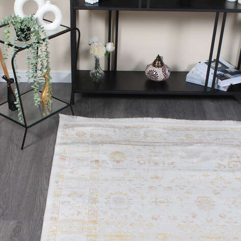 Halıstores Modda 4204 Multi Yün Tuşeli Akrilik Modern Saçaklı Salon Halısı - 3