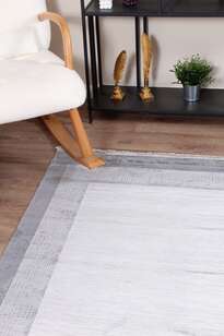 Halıstores Modern Çerçeveli Halı Grande 4672 Antrasit (3)