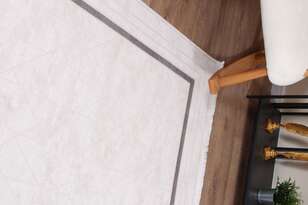 Halıstores Modern Geometrik Desenli Grande 4689 Antrasit Çerçeveli Halı  (3)