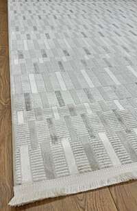 Halıstores Modern Çizgi Desenli Halı Grande 4605 Antrasit (4)