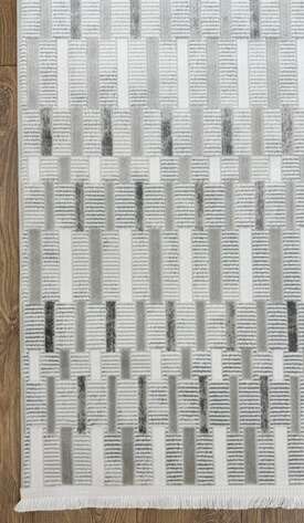 Halıstores Modern Çizgi Desenli Halı Grande 4605 Antrasit - 5