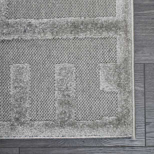 Halıstores Modern Desenli Dekoratif Gri Makine Halısı 295 (5)