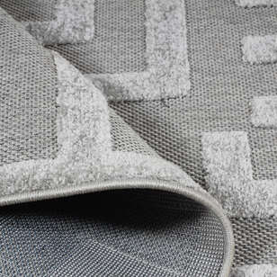 Halıstores Modern Desenli Dekoratif Gri Makine Halısı 295 (4)