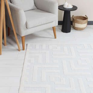 Halıstores Modern Desenli Dekoratif Krem Makine Halısı 261 (2)
