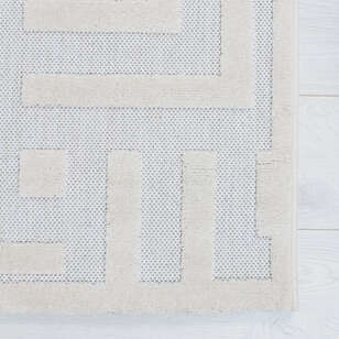 Halıstores Modern Desenli Dekoratif Krem Makine Halısı 261 (3)