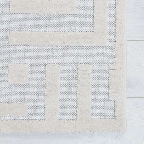 Halıstores Modern Desenli Dekoratif Krem Makine Halısı 261 - 3