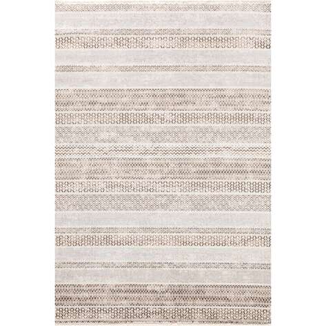 Halıstores Modern Desenli Halı Kahve Beyaz Marcel B292 - 1