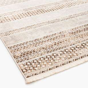 Halıstores Modern Desenli Halı Kahve Beyaz Marcel B292 (2)