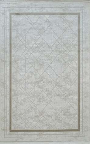 Halıstores Modern Geometrik Desenli Grande 4689 Vizon Çerçeveli Halı - 2