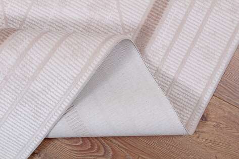 Halıstores Modern Geometrik Desenli Grande 4689 Vizon Çerçeveli Halı - 6