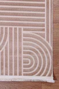Halıstores Modern Geometrik Desenli Halı Grande 4666 Vizon (5)