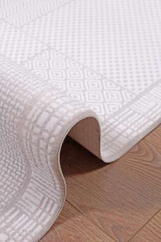 Halıstores Modern Geometrik Desenli Halı Grande 4692 Krem - 4