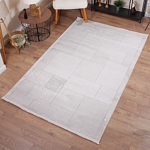 Halıstores Modern Geometrik Desenli Halı Grande 4692 Krem (1)