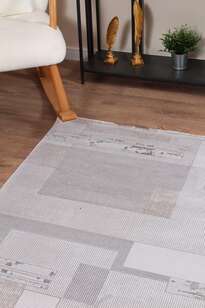 Halıstores Modern Geometrik Desenli Halı Grande 4694 Antrasit (2)