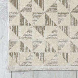 Halıstores Modern Geometrik Desenli Krem Halı Tornado TRN4 (4)